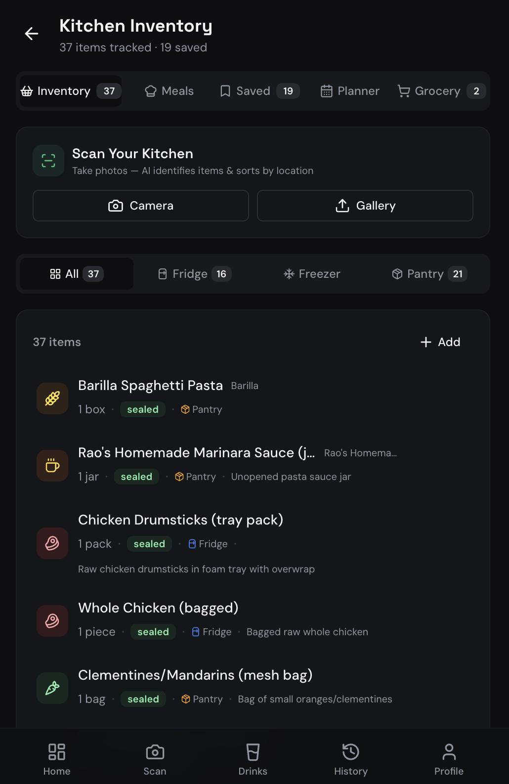 Pantry Inventory Scanner NutriLens AI — #1 AI Food Scanner App | Snap, Scan & Decode Any Meal ...